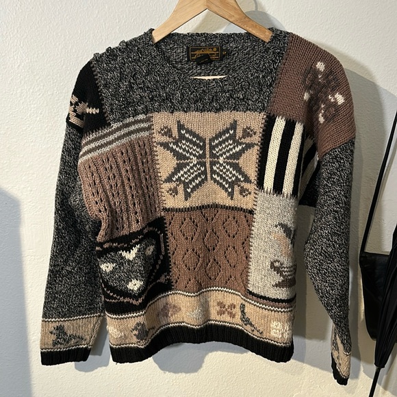 VTG Eddie Bauer wool chunky sweater - Picture 3 of 8